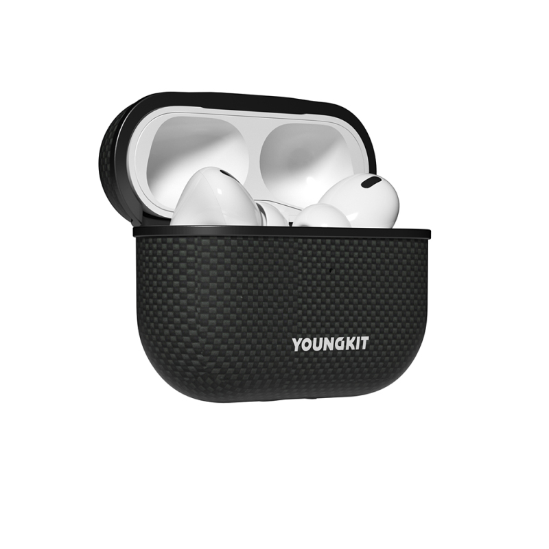 Apple Airpods Pro Kılıf M-safe Şarj Özellikli Aramid Fiber Youngkit 1500D Extreme Wing Serisi Kapak - 7
