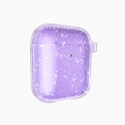 Apple Airpods Zore Allstar Airbag 32 Shining Glitter Transparent Colored Case - 3