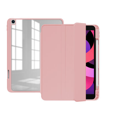 Apple iPad 10.2 2021 (9.Generation) Case Zore Nort Transparent Back Stand Case - 13