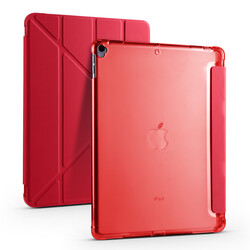Apple iPad 10.2 2021 (9.Generation) Case Zore Tri Folding Smart With Pen Stand Case - 11