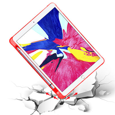 Apple iPad 10.2 2021 (9.Nesil) Kılıf Zore Tri Folding Kalem Bölmeli Standlı Kılıf - 4