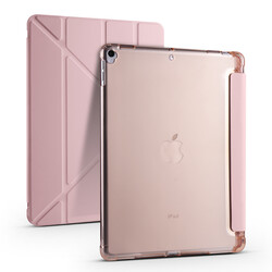 Apple iPad 10.2 2021 (9.Nesil) Kılıf Zore Tri Folding Kalem Bölmeli Standlı Kılıf - 8