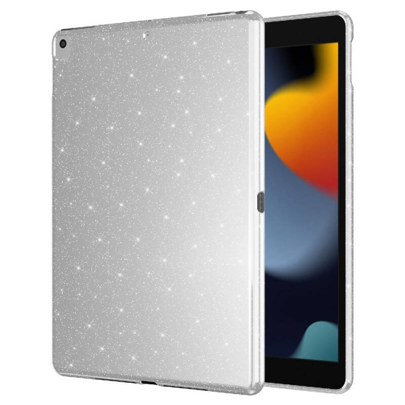 Apple iPad 10.2 2021 (9.Nesil) Simli Parlak Görünümlü Zore Tablet Koton Kılıf - 3