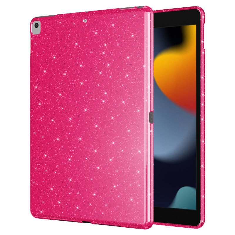 Apple iPad 10.2 2021 (9.Nesil) Simli Parlak Görünümlü Zore Tablet Koton Kılıf - 9