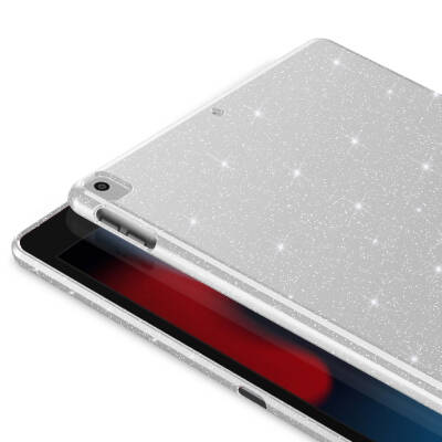 Apple iPad 10.2 2021 (9.Nesil) Simli Parlak Görünümlü Zore Tablet Koton Kılıf - 4