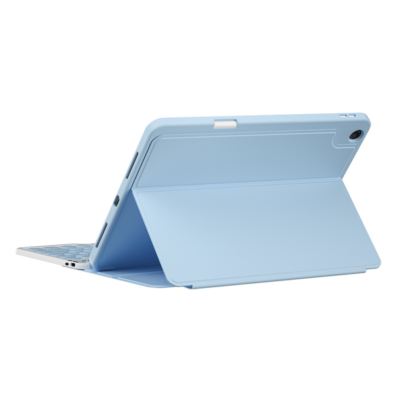 Apple iPad 10.2 2021 (9th Generation) Wiwu Protective Hidden Pen Compartment Keyboard Case - 11