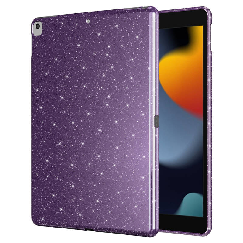 Apple iPad 10.2 (8 Generation) Glitter Shiny Appearance Zore Tablet Koton Case - 5