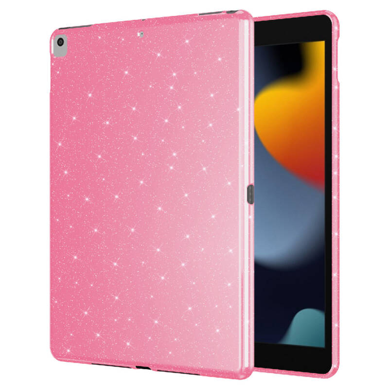 Apple iPad 10.2 (8 Nesil) Simli Parlak Görünümlü Zore Tablet Koton Kılıf - 1