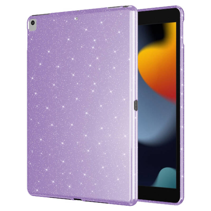 Apple iPad 10.2 (8. Nesil) Simli Parlak Görünümlü Zore Tablet Koton Kılıf - 6