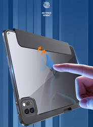 Apple iPad 10.2 (8.Generation) Case Zore Nort Transparent Back Stand Case - 18