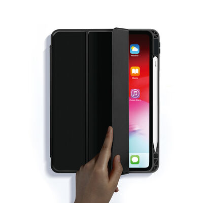 Apple iPad 10.2 (8.Nesil) Kılıf Zore Nort Arkası Şeffaf Standlı Kılıf - 5