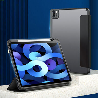 Apple iPad 10.2 (8.Nesil) Kılıf Zore Nort Arkası Şeffaf Standlı Kılıf - 6