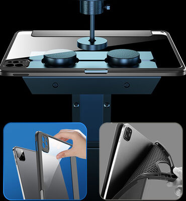 Apple iPad 10.2 (8.Nesil) Kılıf Zore Nort Arkası Şeffaf Standlı Kılıf - 14