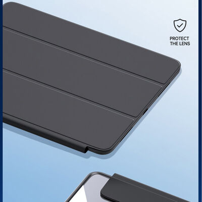 Apple iPad 10.2 (8.Nesil) Kılıf Zore Nort Arkası Şeffaf Standlı Kılıf - 17