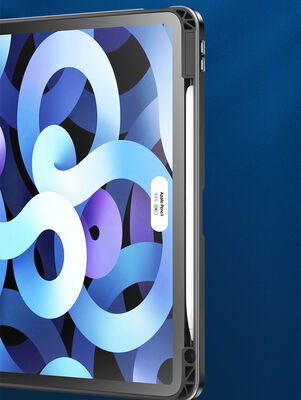 Apple iPad 10.2 (8.Nesil) Kılıf Zore Nort Arkası Şeffaf Standlı Kılıf - 20