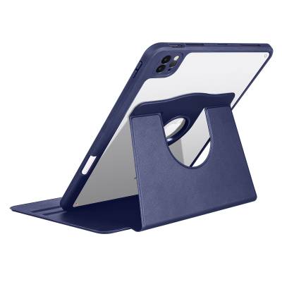 Apple iPad 10.2 (8.Nesil) Kılıf Zore Termik Kalem Bölmeli Dönebilen Standlı Kılıf - 8