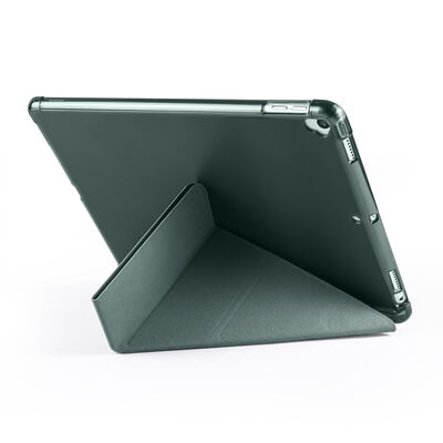 Apple iPad 10.2 (8.Nesil) Kılıf Zore Tri Folding Kalem Bölmeli Standlı Kılıf - 5