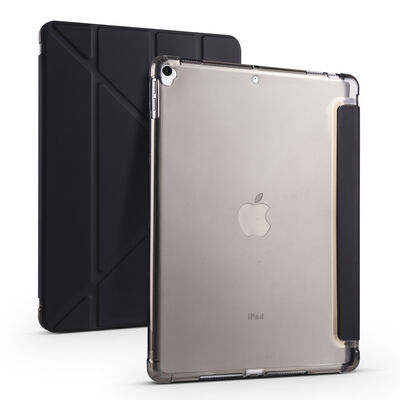 Apple iPad 10.2 (8.Nesil) Kılıf Zore Tri Folding Kalem Bölmeli Standlı Kılıf - 12