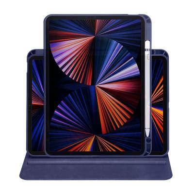 Apple iPad 10.2 (8th Generation) Case Zore Termik Pencil Case with Rotatable Stand - 7