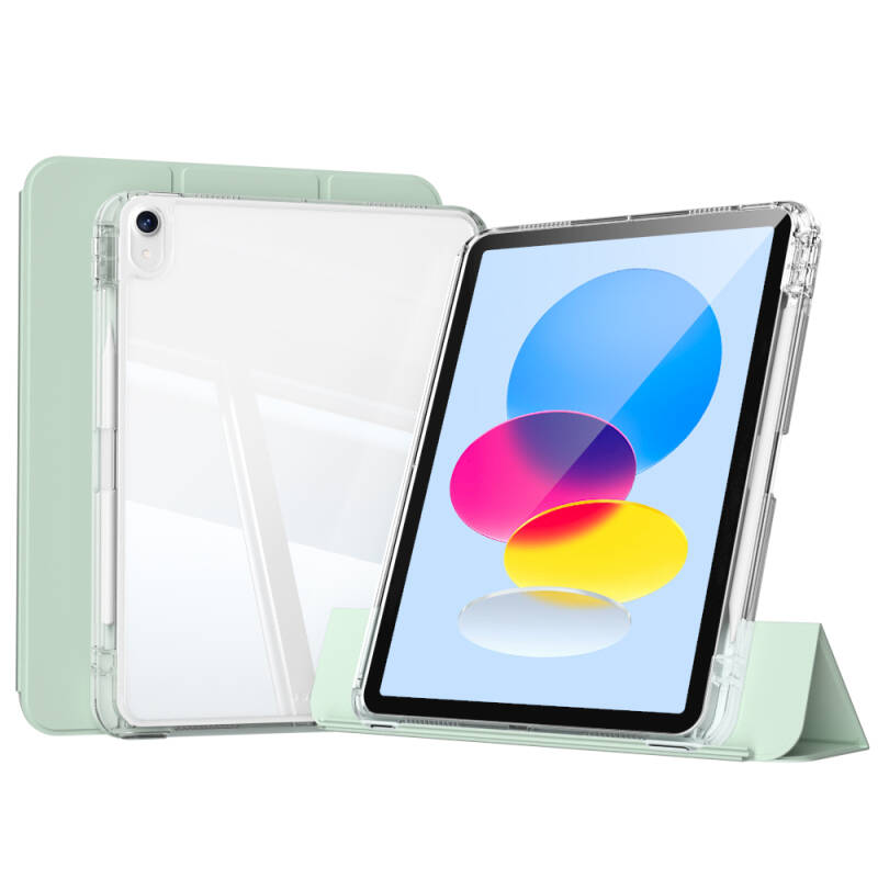 ​Apple iPad 10.9 2022 (10.Nesil) Kılıf Magnetik Ayrılabilen Airbagli Zore Sliding Tablet Kılıfı - 2