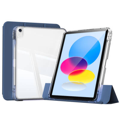 ​Apple iPad 10.9 2022 (10.Nesil) Kılıf Magnetik Ayrılabilen Airbagli Zore Sliding Tablet Kılıfı - 10