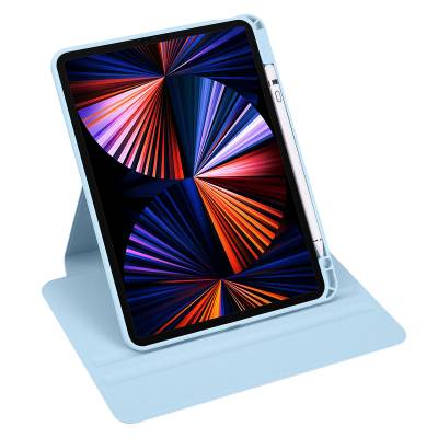 Apple iPad 10.9 2022 (10.Nesil) Kılıf Zore Termik Kalem Bölmeli Dönebilen Standlı Kılıf - 4