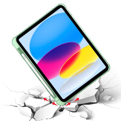 Apple iPad 10.9 2022 (10.Nesil) Kılıf Zore Tri Folding Kalem Bölmeli Standlı Kılıf - 5