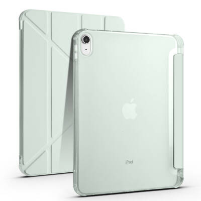 Apple iPad 10.9 2022 (10.Nesil) Kılıf Zore Tri Folding Kalem Bölmeli Standlı Kılıf - 4