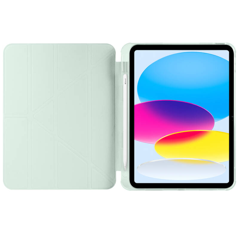 Apple iPad 10.9 2022 (10.Nesil) Kılıf Zore Tri Folding Kalem Bölmeli Standlı Kılıf - 17