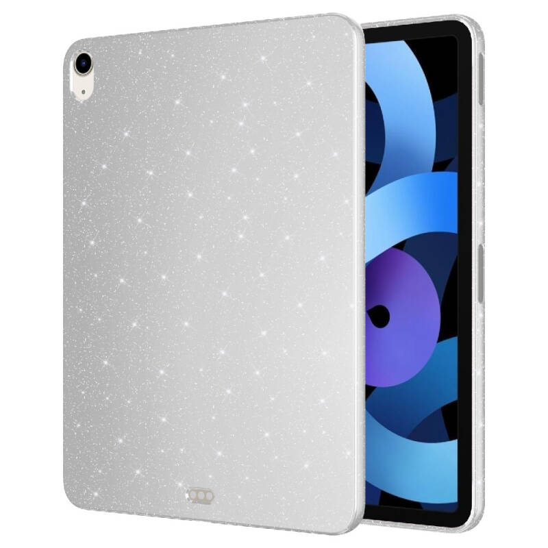 Apple iPad 10.9 2022 (10.Nesil) Simli Parlak Görünümlü Zore Tablet Koton Kılıf - 1