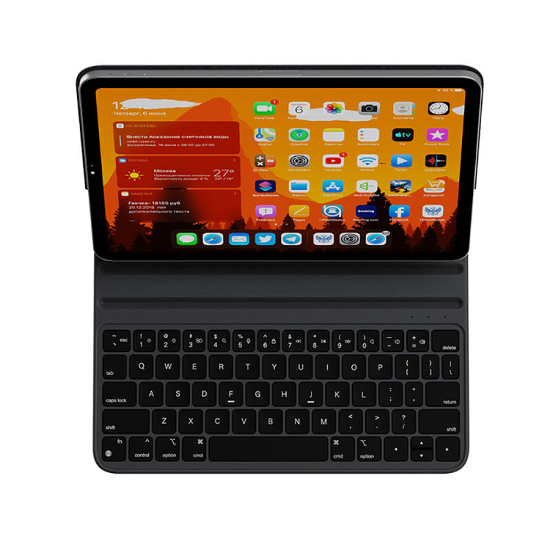 Apple iPad 10.9 2022 (10.Nesil) Wiwu F15 Klavyeli Standlı Magnetik Kılıf - 4