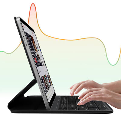 Apple iPad 10.9 2022 (10.Nesil) Wiwu F15 Klavyeli Standlı Magnetik Kılıf - 8
