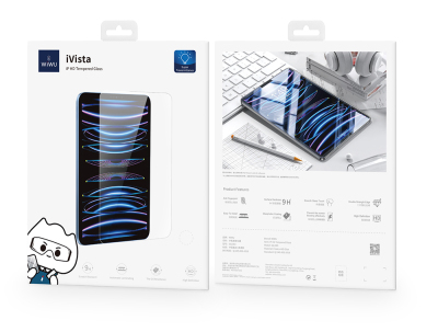 Apple iPad 10.9 2022 (10.Nesil) Wiwu Wi-GQ003 iVista Serisi Oleofobik HD Temperli Cam Ekran Koruyucu - 4