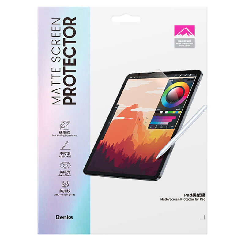 Apple iPad 10.9 2022 (10th Generation) Benks Matte Paper-Like Screen Protector - 8