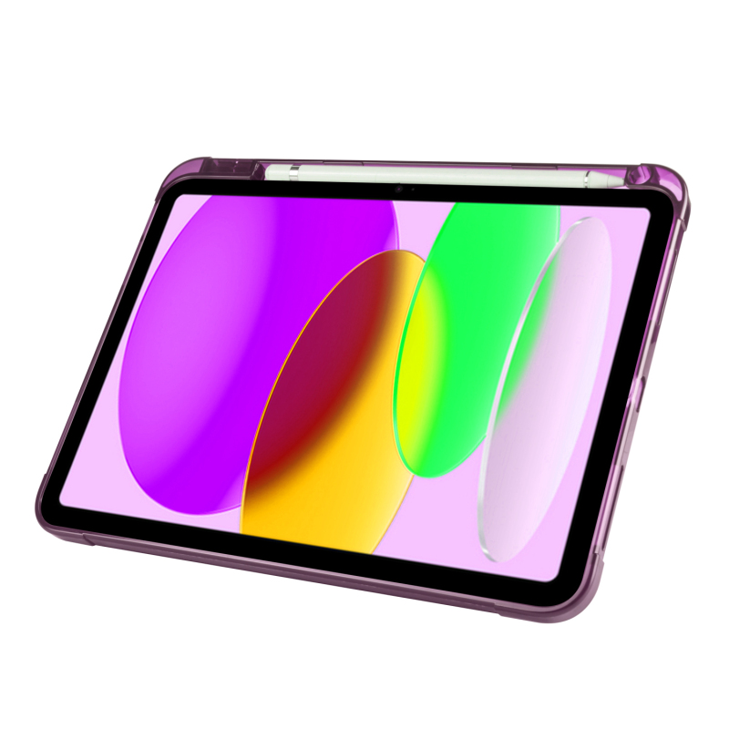 Apple iPad 10.9 2022 (10th Generation) Case Zore Tri Folding Stand Case with Pen Compartment - 2