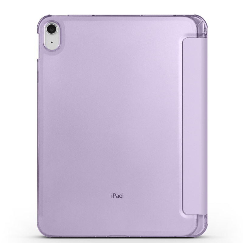 Apple iPad 10.9 2022 (10th Generation) Zore Smart Cover 1-1 Case with Pen Compartment Stand - 13