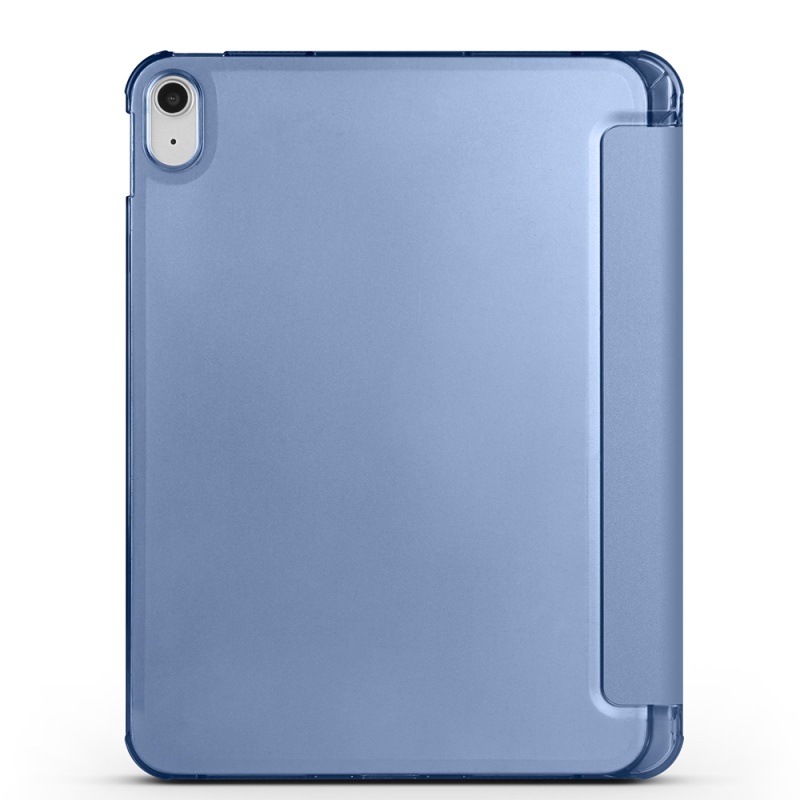 Apple iPad 10.9 2022 (10th Generation) Zore Smart Cover 1-1 Case with Pen Compartment Stand - 17