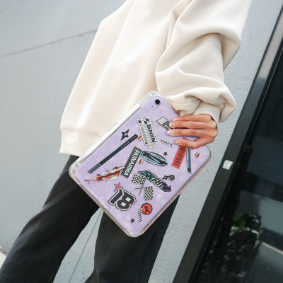 Apple iPad 11.Nesil 2025 Kılıf Skinarma Kalemlikli Arkası Şeffaf Standlı Magnetik Zeta Kılıf - 15