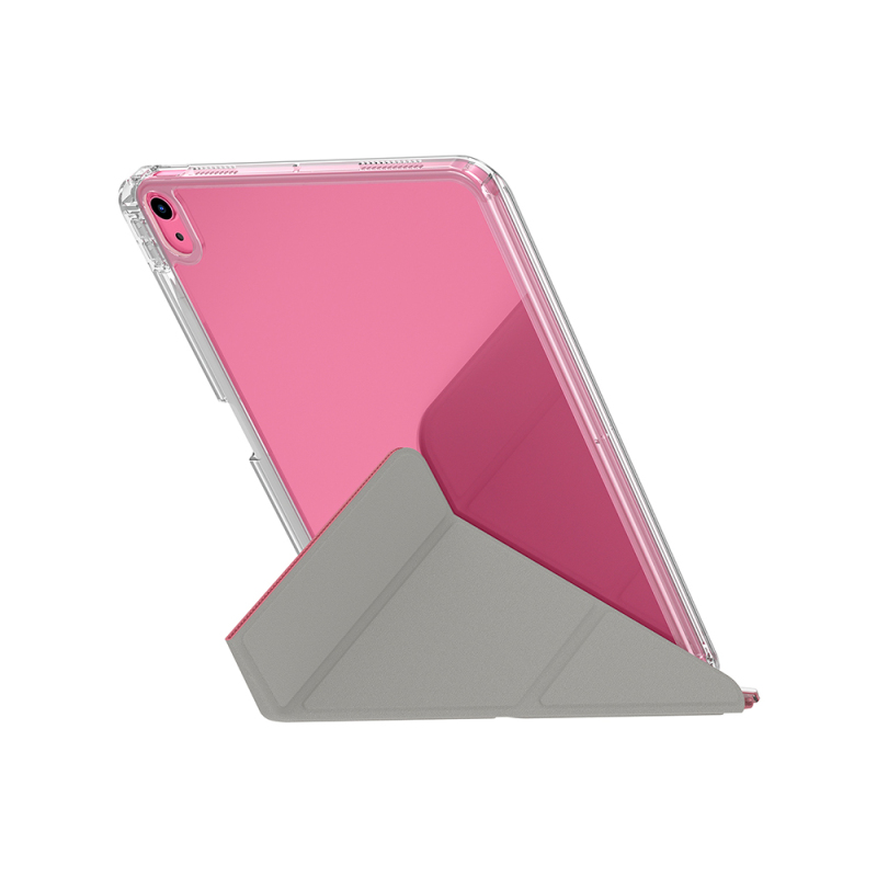 Apple iPad 11.Nesil 2025 Kılıf Skinarma Kalemlikli Arkası Şeffaf Standlı Magnetik Zeta Kılıf - 13