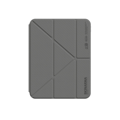 Apple iPad 11.Nesil 2025 Kılıf Skinarma Kalemlikli Arkası Şeffaf Standlı Magnetik Zeta Kılıf - 2