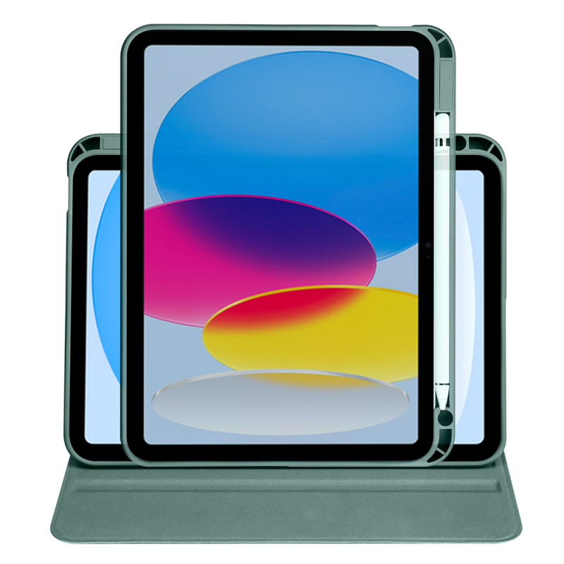Apple iPad 11.Nesil 2025 Kılıf Zore Termik Kalem Bölmeli Dönebilen Standlı Kılıf - 13