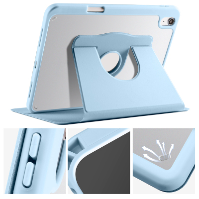 Apple iPad 11.Nesil 2025 Kılıf Zore Termik Kalem Bölmeli Dönebilen Standlı Kılıf - 25