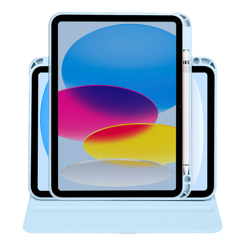 Apple iPad 11.Nesil 2025 Kılıf Zore Termik Kalem Bölmeli Dönebilen Standlı Kılıf - 26