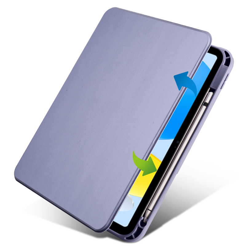 Apple iPad 11.Nesil 2025 Kılıf Zore Termik Kalem Bölmeli Dönebilen Standlı Kılıf - 34