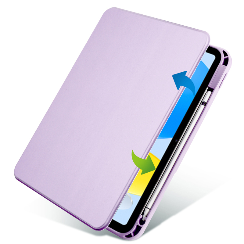 Apple iPad 11.Nesil 2025 Kılıf Zore Termik Kalem Bölmeli Dönebilen Standlı Kılıf - 52