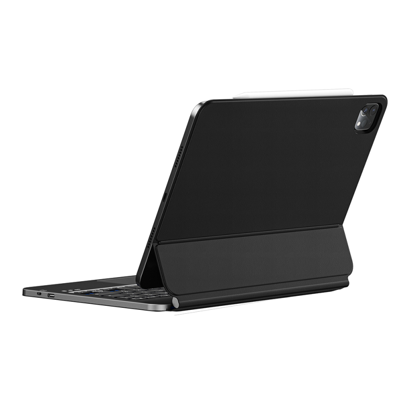 Apple iPad 11.Nesil 2025 Wiwu MK-003 Gizli Kalem Bölmeli Klavyeli Standlı Kılıf - 5