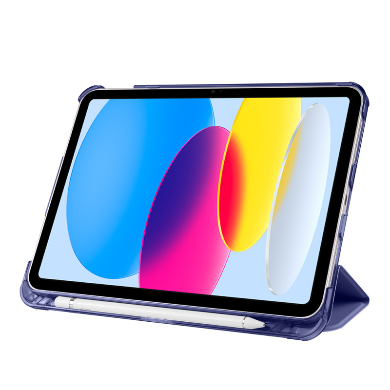 Apple iPad 11.Nesil 2025 Zore Smart Cover Kalem Bölmeli Standlı 1-1 Kılıf - 23