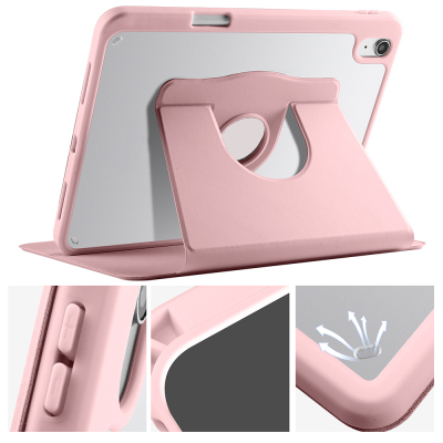 Apple iPad 11th Generation 2025 Case Zore Thermal Pen Compartment Rotating Stand Case - 31