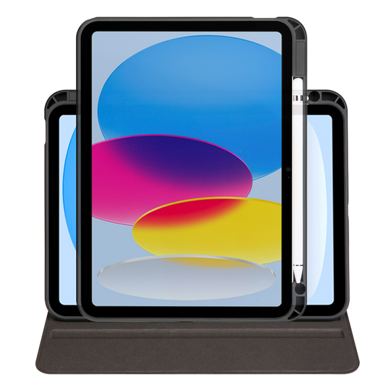 Apple iPad 11th Generation 2025 Case Zore Thermal Pen Compartment Rotating Stand Case - 50