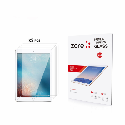 Apple iPad 9.7 2017 (5.Nesil) Zore 5in1 Tablet Temperli Cam Ekran Koruyucu - 2